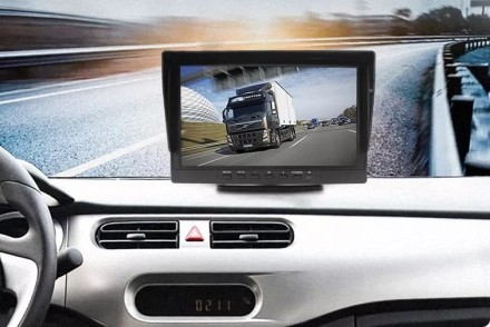 Видеорегистратор 10 дюймов с поддержкой 2 AHD-камер с разрешением экрана 1024*600 (IPS) на ножке