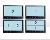 Видеорегистратор 10 дюймов с поддержкой 2 AHD-камер с разрешением экрана 1024*600 (IPS) на ножке