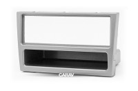 Рамка переходная 1din Opel Astra G, Vectra C, Corsa C (Серебро) с полкой