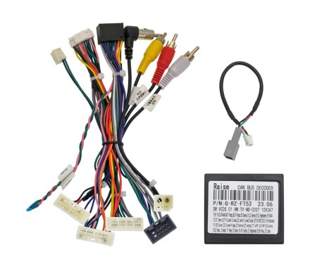 Комплект проводов для установки магнитолы в Toyota Avalon 2022+ (осн, ант, мультируль, CAN, CAM, AMP)