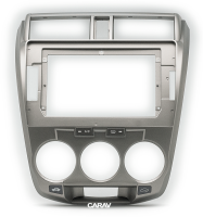 Рамка переходная в HONDA City 2008-2014; Ballade 2011-2014 (только для а/м без климат контроля / цвет серебристый) для дисплея 10 дюймов