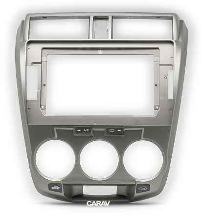 Рамка переходная в HONDA City 2008-2014; Ballade 2011-2014 (только для а/м без климат контроля / цвет серебристый) для дисплея 10 дюймов