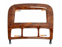 Рамка переходная 2din Mercedes-Benz S (W220) 1998-2005 дерево с креплением №21