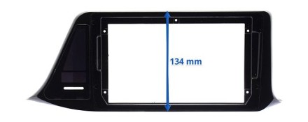 Рамка для установки в Toyota C-HR 2019+ дисплея 9 дюймов (правый руль) Тип1