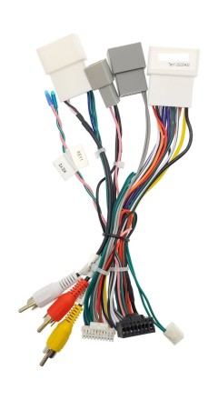 Комплект проводов для установки магнитолы в Mitsubishi Pajero Sport 2019+ (основной, CAN, 360)