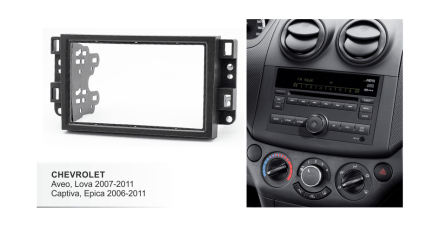 Переходная рамка для Chevrolet Epica, Aveo, Captiva 2 Din с креплениями