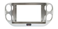 Рамка переходная VOLKSWAGEN Tiguan (11-17) для дисплея 10 дюймов с кнопкой ав. сигн.