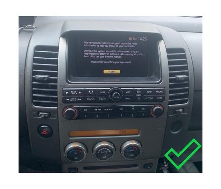 Рамка для установки в Nissan Pathfinder R51 (2004 - 2014) с Навигацией для дисплея 9 дюймов 1