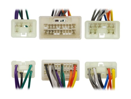 Комплект проводов для установки магнитолы в Toyota Prado, C-HR, Highlander 2019+ (с цветным монитором щитка приборов)