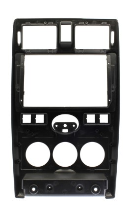 Рамка переходная 2din LADA Priora (08-13) (часы снизу/серебристая) для дисплея 9 дюймов