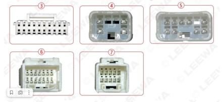 Комплект проводов для установки магнитолы в Lexus RX 2001-2003 высокие комплектации (основной, CAN) 