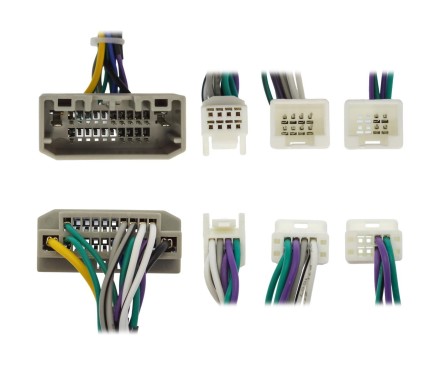 Комплект проводов для установки магнитолы в Chrysler, Dodge, Jeep 2004 - 2013 (основной, CAN, AMP)