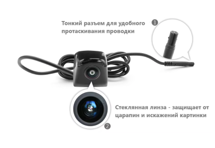 Видеокамера универсальная врезная 901B NTSC, горизонтальное крепление