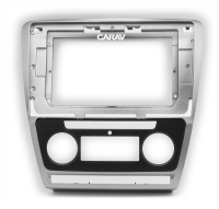 Рамка для установки в SKODA Octavia (1Z) 2004- 2013 (серебро) дисплея 10 дюймов