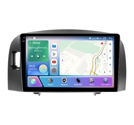 Магнитола для Hyundai Sonata 2001-2012 (EF) Compas S400 (Топ класс) с 2K экраном