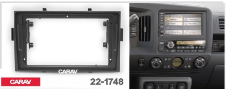 Рамка переходная в HONDA Ridgeline 2006-2014 для дисплея 9 дюймов