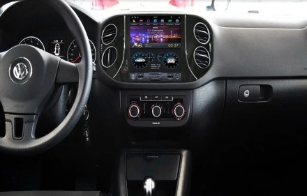 Автомагнитола для Volkswagen Tiguan (07-16), Golf Plus Tesla-Style