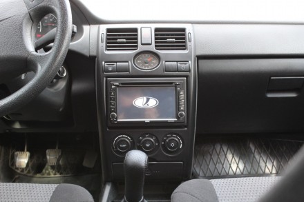 Рамка переходная 2din LADA Priora (08-13) черная матовая с карманом