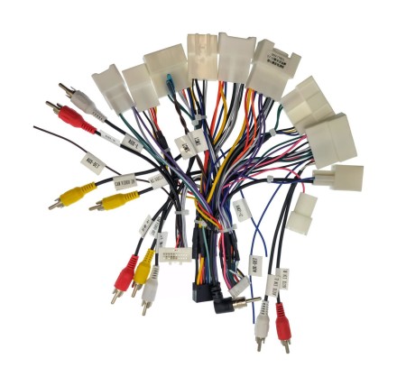 Комплект проводов для установки магнитолы в Toyota 2009+ (основной, CAN, AMP, CAM, 360) HW