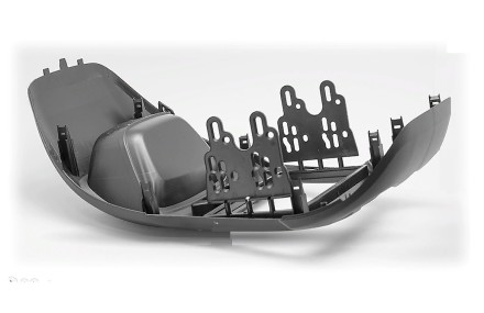 Рамка переходная 2din Ford Ranger (11+) Кондиционер, Черная