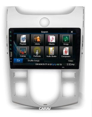 Рамка переходная KIA Cerato (TD), Forte (TD), Naza Forte (09-12) для дисплея 9 дюймов (с климат-контролем)