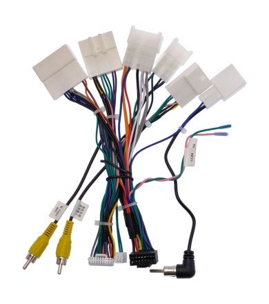 Комплект проводов для установки магнитолы в Toyota 2012 + (основной, антенна, мультируль, CAN, CAM)