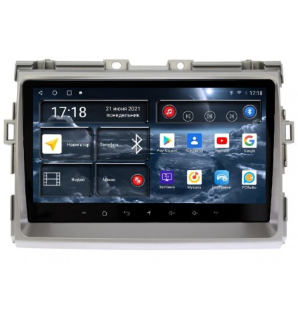 Головное устройство 9 дюймов Toyota Estima 2006-2016 (для авто без круг. обзора) Redpower 710 серии