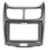 Рамка переходная в CHEVROLET Sail 2010-2014 для дисплея 9 дюймов (серая)