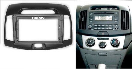 Рамка переходная в HYUNDAI Elantra Yuedong 2008-2010 (China) для дисплея 9 дюймов