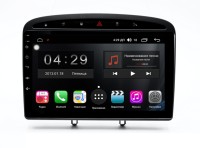 Магнитола на Андроид для Peugeot 308 (2007-2014), 408 (2012+) COMPASS TSN-2K, 4G, DSP, CarPlay сер/черн