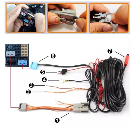 Видеокамера Porsche, Volkswagen, Seat SPD-254 (LED + "обманка")