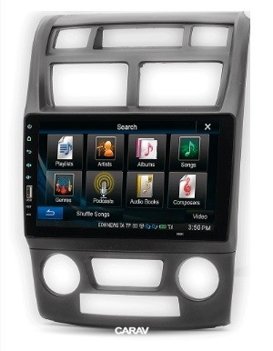 Рамка переходная KIA Sportage (KM) (08-10) для дисплея 9 дюймов с климат-контролем