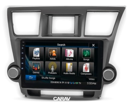 Рамка переходная TOYOTA Highlander (08-13), Kluger (08-14) для дисплея 10 дюймов