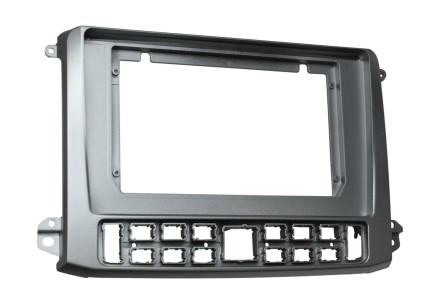 Рамка для установки в ГАЗ Газель НН (GAZ Gazelle NN) 2019+ для дисплея 10 дюймов (серебристая)