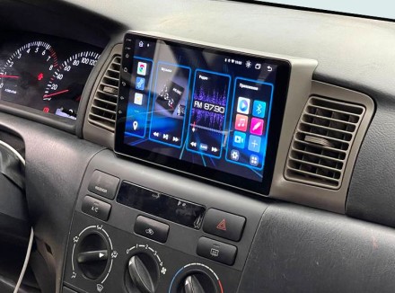 Рамка переходная TOYOTA Corolla (01-04) для дисплея 9 дюймов бежевый цвет