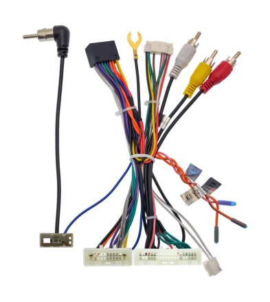 Комплект проводов для установки магнитолы в Nissan 2014-2019 (осн, ант, м/руль, CAN, CAM360) прав руль 