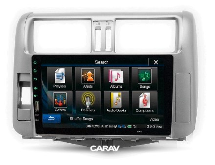 Рамка переходная TOYOTA Land Cruiser Prado (150) (09-13) для дисплея 9 дюймов