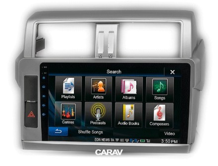 Рамка переходная TOYOTA Land Cruiser Prado (150) (13-17) для дисплея 10 дюймов