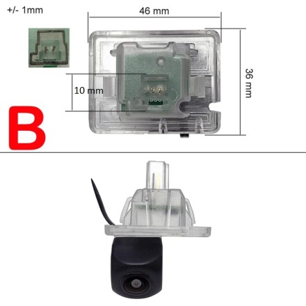Видеокамера SPD-292 Mercedes-BENZ A/C/E/GL/M/S/V/Vito LED ТИП B
