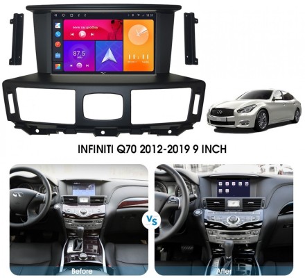 Магнитола на Андроид Infiniti Q70 2013 - 2019, M37 2010 - 2013 Compas S100 (Базовая версия) под рамку 9 дюймов 