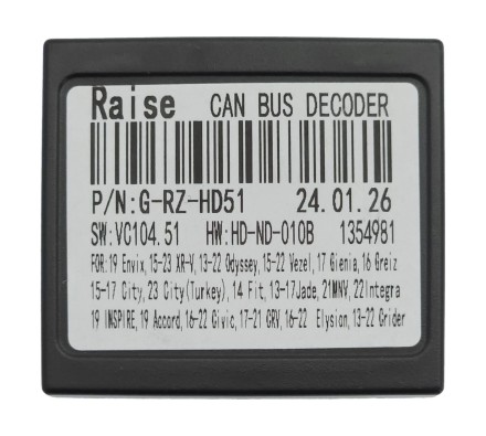 Комплект проводов для установки магнитолы в Honda Stepwgn 2022+ Правый руль (для авто без 360)