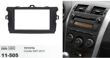 ramka 2din TOYOTA Corolla 2007 black.jpg