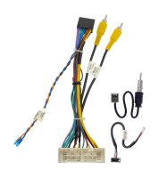 Комплект проводов для установки магнитолы в Hyundai, Kia 2019 + (основной, антенна, USB)