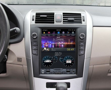 Головное устройство для Toyota Corolla E150 (2007-2013) Tesla-Style