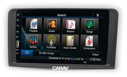 Рамка переходная MERCEDES-BENZ M-klasse (W164) (05-11), GL-Klasse (X164) (06-12) для дисплея 9 дюймов