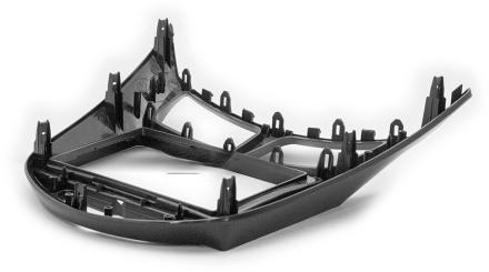 Рамка переходная HYUNDAI i-25, Accent, Solaris (10-17), DODGE Attitude (11-14) для дисплея 9 дюймов черная