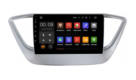 Магнитола для Hyundai Solaris 2 2017-2020 Compas S100 (Базовая версия)