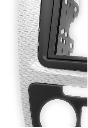 Рамка переходная 2din Skoda Octavia 10+ Климат Серебро Карбон