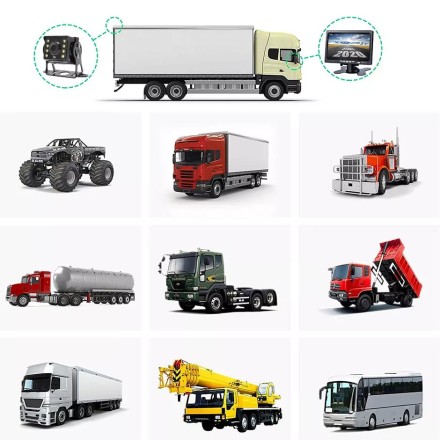 Видеорегистратор 9 дюймов с поддержкой 4 AHD-камер с разрешением экрана 1280х720 (IPS) на скобе