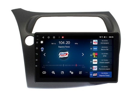 Штатные магнитолы Honda Civic 5D (2006-2011) хетчбэк LP под рамку 9 дюймов COMPASS 95